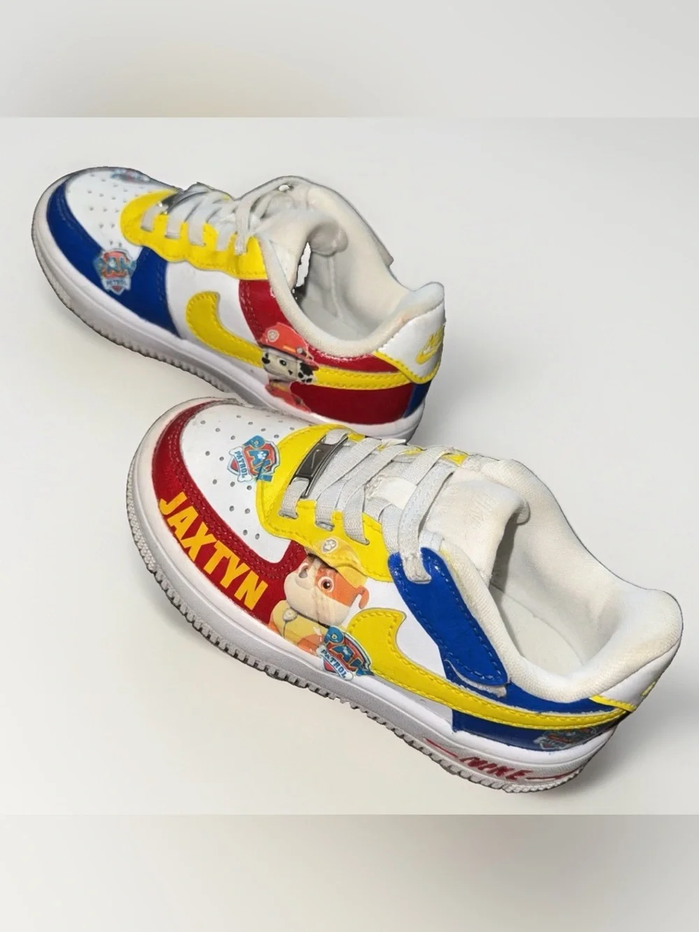 Custom hand painted Nike Airforce 1 Paw Patrol Sneakers Toddler 9C “Jaxtyn”